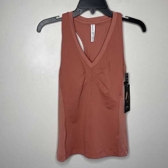 ATHLETA x Allyson Felix Womens Legend Tank NEW Sz XS Racerback Top Muted Red - Picture 5 of 15